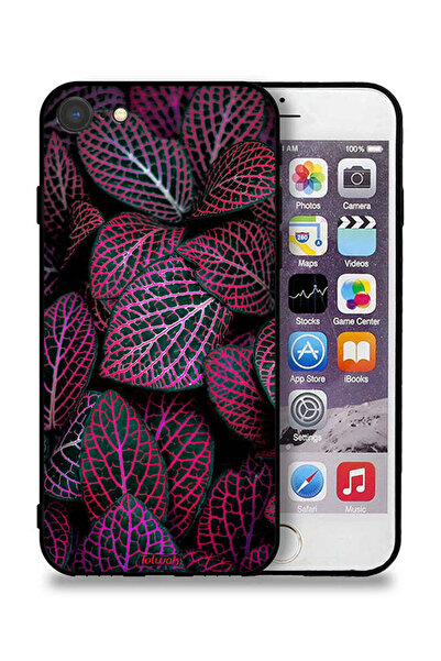 Tolwak غطاء حماية لجهاز Apple iPhone SE (2020) بنقشة أوراق سالجا