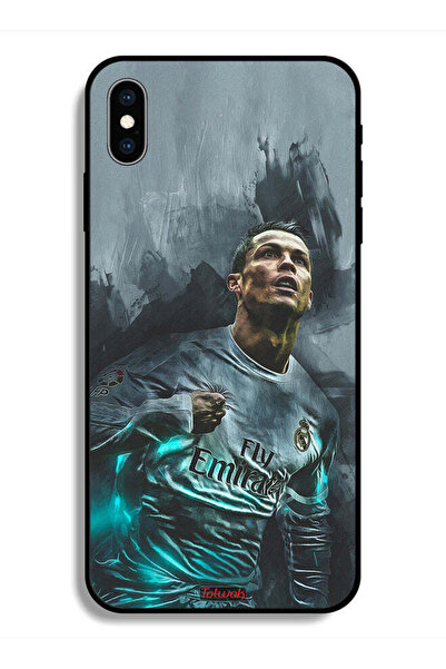 Tolwak جراب حماية لهاتف Apple iPhone X - رسم كريستيانو رونالدو