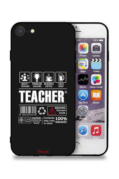 Tolwak جراب حماية لجهاز Apple iPhone 8 - ملصق المعلم