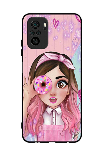 Covernex غطاء حماية لهاتف Poco M5s 4G - فن فتاة محبة الدونات