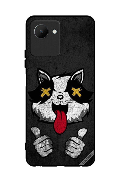 Covernex غطاء حماية لهاتف Realme C30s Marshmallow Cat