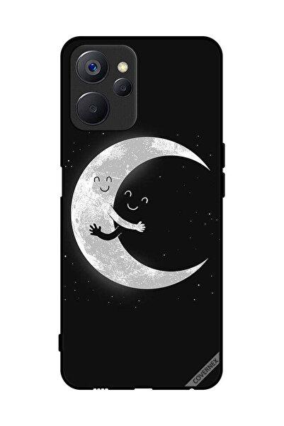 Covernex غطاء حماية لهاتف Realme 9i 5G عناق القمر والسماء المظلمة