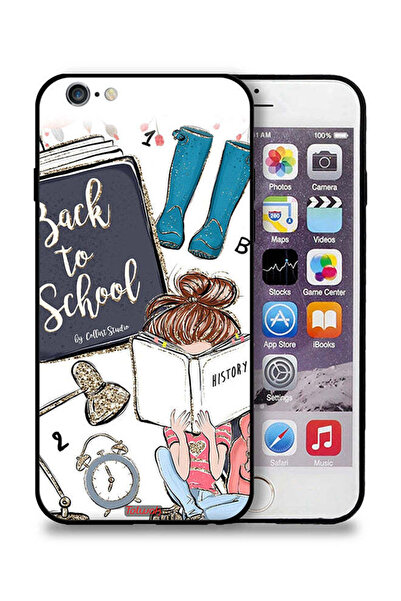 Tolwak جراب حماية لهاتف Apple iPhone 6 Plus/6s Plus - فتاة تعود إلى المدرسة ت...