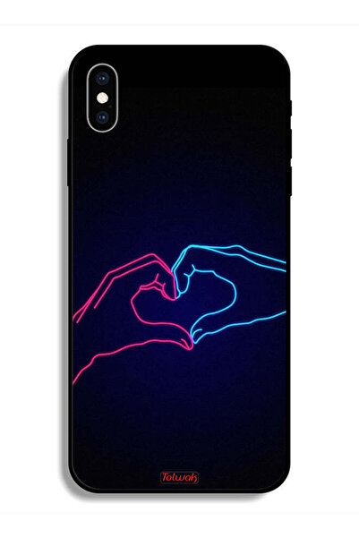 Tolwak جراب واقٍ لهاتف Apple iPhone X بتصميم يد تلامس القلب