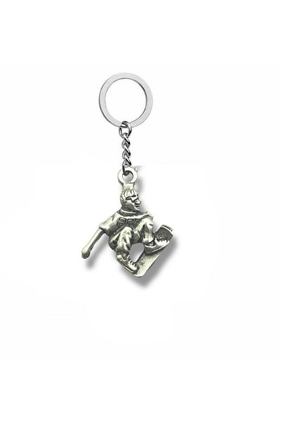 Herşey Nota Urban Glide – Unisex Metal Keychain with Skateboarding Teen Figure