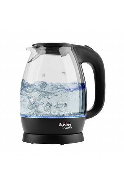 GALLET Fierbător electric GALLET BOU786, 1,7 L, 2200 W, sticlă, iluminare interioară