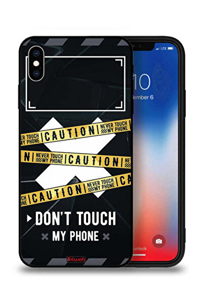 Tolwak جراب حماية لجهاز Apple iPhone XS Max تحذير: لا تلمس هاتفي أبدًا