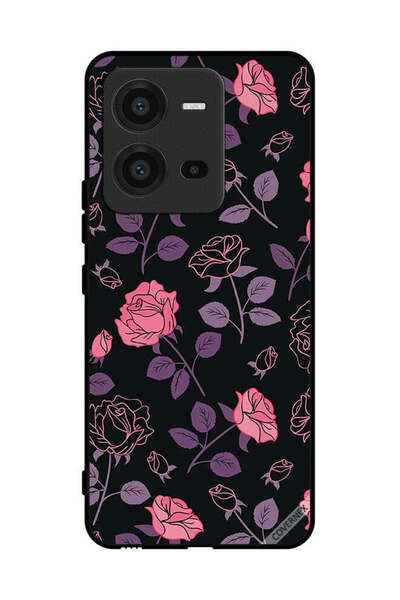 Covernex غطاء حماية لهاتف فيفو V25 - زهور باستيل جوث