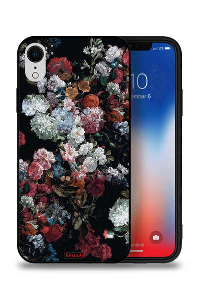 Tolwak غطاء حماية لجهاز Apple iPhone XR بنقشة ورود عتيقة