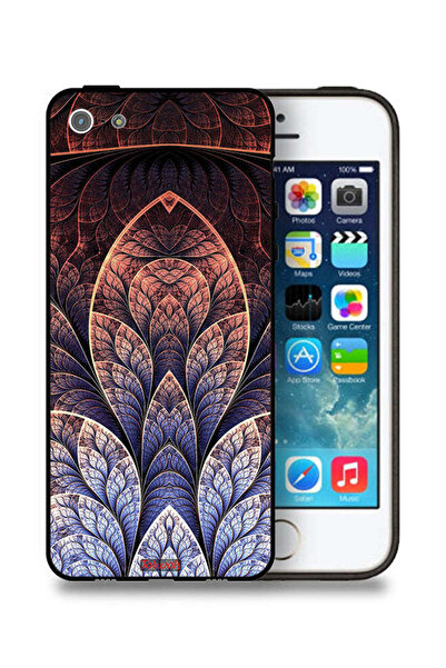 Tolwak غطاء حماية لجهاز Apple iPhone 5/5s/SE بتصميم زهور كسورية تجريدية