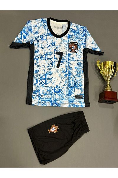 MONTENERO Portugal 2024/25 new season cristiano ronaldo kids jersey 3pcs set