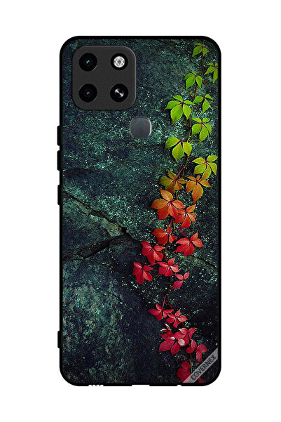 Covernex غطاء حماية لهاتف إنفينيكس سمارت 6 بأوراق جميلة