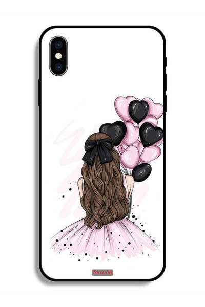 Tolwak جراب واقٍ لهاتف Apple iPhone X يحمل بالونات فنية للفتيات
