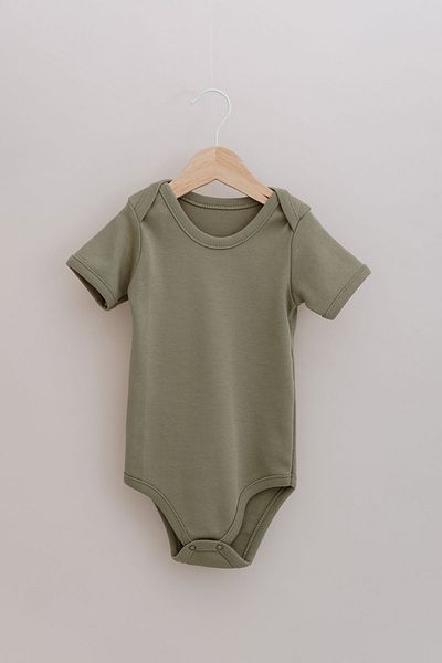 Tuğba Kuğu Short Sleeve Baby Body - Pureline Series - Khaki