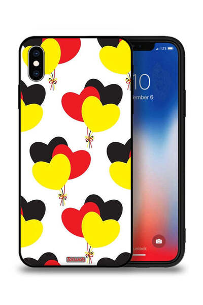 Tolwak غطاء حماية من آبل آيفون XS ماكس بثلاثة قلوب