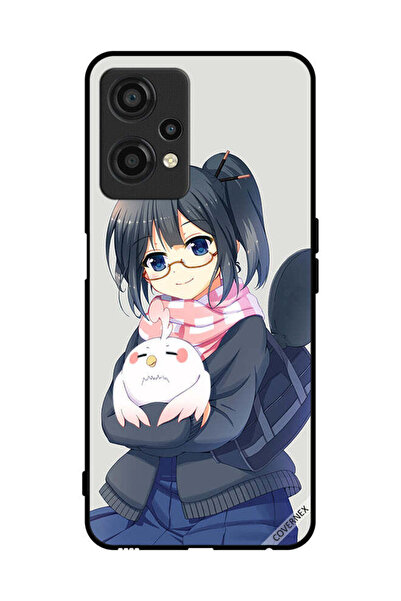 Covernex غطاء حماية لهاتف OnePlus Nord CE 2 Lite 5G، رسم فتاة تحمل حيوانًا أل...