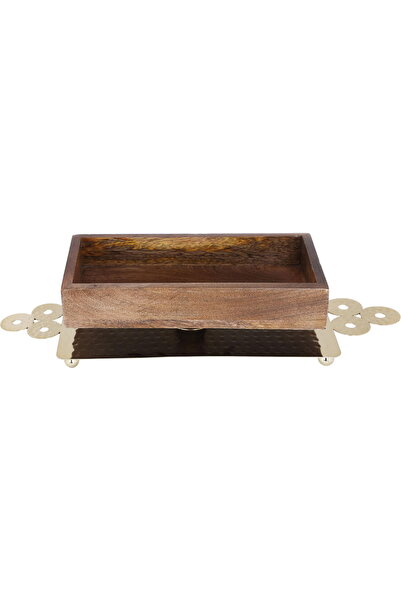 Alsaif Gallery Saif Gallery Wooden Serving Tray, 8 x 16 x 47 cm, Deep Rectang...