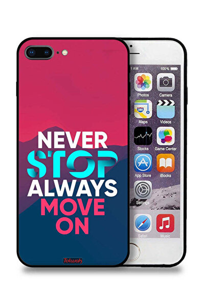 Tolwak جراب حماية لجهاز Apple iPhone 7 Plus، لا تتوقف أبدًا، تحرك دائمًا