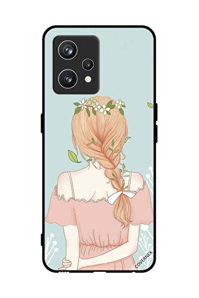 Covernex غطاء حماية لهاتف Realme 9 Pro Plus بطبعة فتاة واقفة لطيفة