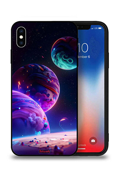 Tolwak جراب حماية من Apple iPhone XS Max بنمط كوكبي