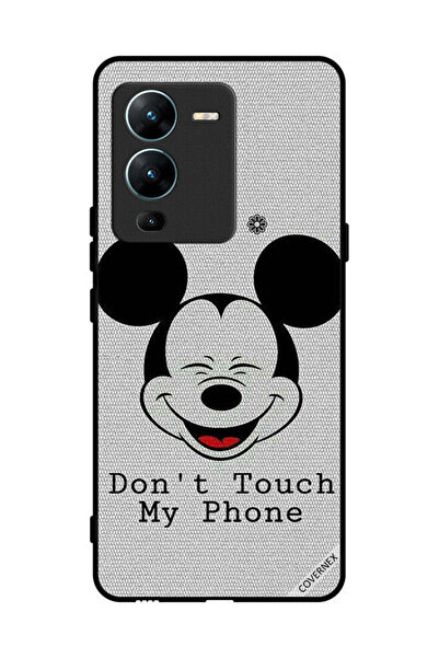 Covernex Protective Case Cover For vivo V25 Pro Don't Touch My Phone Mickey