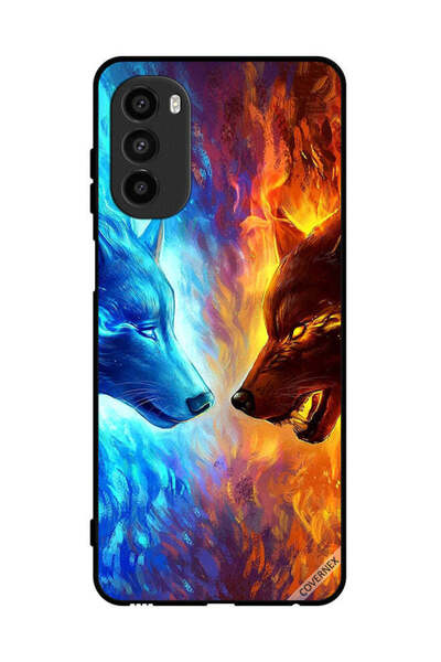 Covernex غطاء حماية لهاتف موتورولا موتو جي 82 وذئب الماء والنار