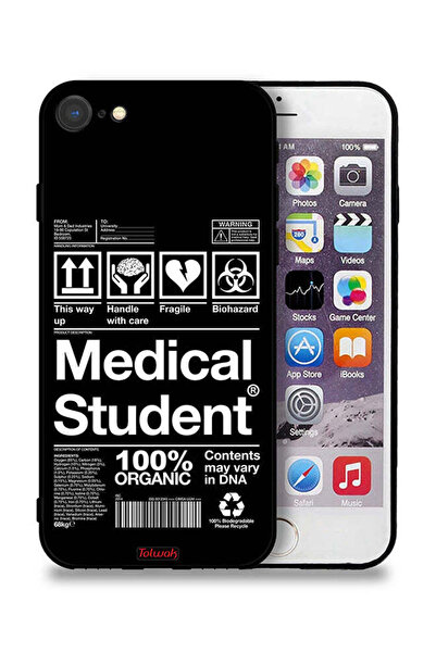 Tolwak جراب حماية Apple iPhone SE (2020) ملصق طالب الطب