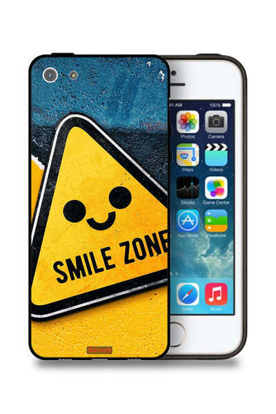 Tolwak غطاء حماية لجهاز Apple iPhone 5/5s/SE من Smile Zone