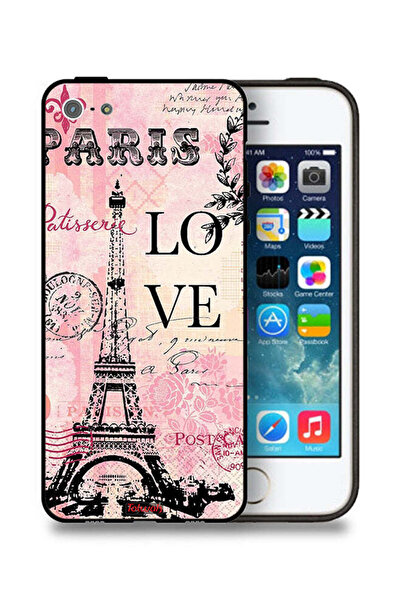 Tolwak غطاء حماية لجهاز Apple iPhone 5/5s/SE من Paris Love
