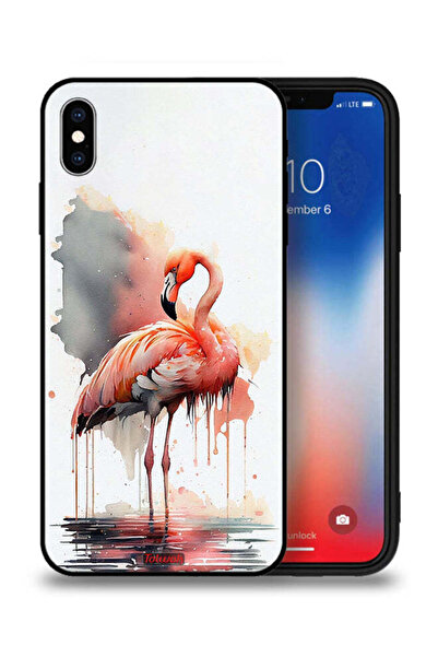 Tolwak غطاء حماية لجهاز Apple iPhone XS Max برسومات ألوان مائية استوائية