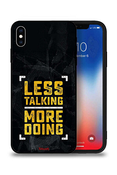 Tolwak جراب حماية لجهاز Apple iPhone XS Max - كلام أقل، فعل أكثر