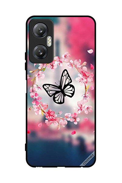 Covernex غطاء حماية لهاتف Infinix Hot 20 بتصميم فراشة وحلقات زهور