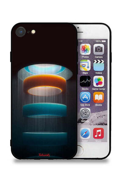 Tolwak غطاء حماية لجهاز آيفون 8 من آبل بنمط حلقات فنية