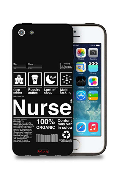 Tolwak جراب حماية لجهاز Apple iPhone 5/5s/SE - ملصق ممرضة