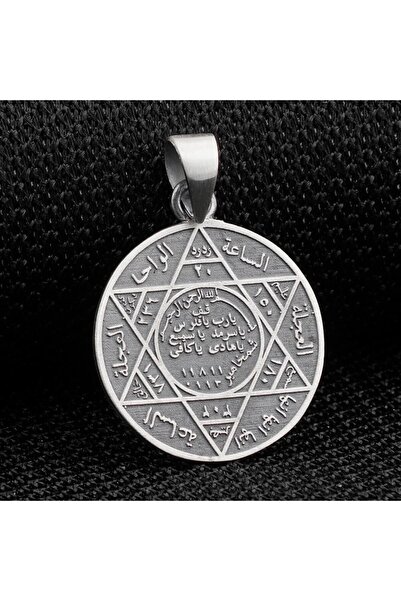 shop Süleyman Mührü 925 Ayar Gümüş Erkek Kolye Ucu