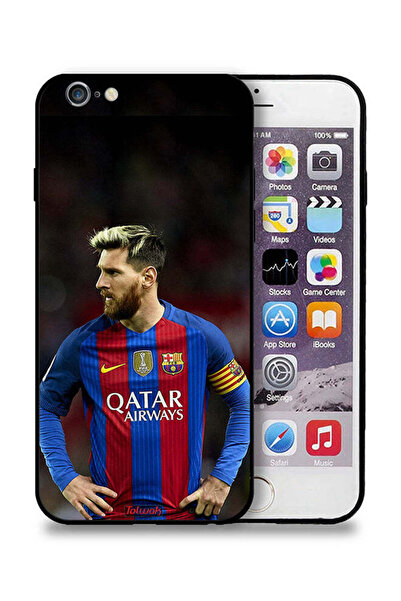 Tolwak جراب حماية لهاتف Apple iPhone 6/6s بتصميم ميسي برشلونة