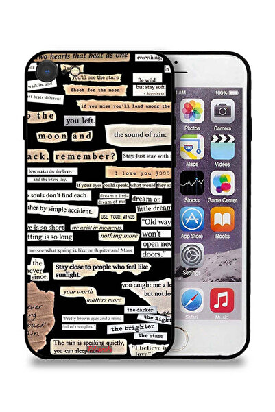 Tolwak ملصقات واقٍ لهاتف Apple iPhone 8 مع اقتباسات