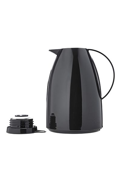 Invıcta Dishwasher Safe Coffee Pot with Trigger and Ergonomic Handle Black 1 Liter