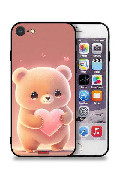 Tolwak جراب حماية لجهاز Apple iPhone SE (2020) بطبعة باندا صغيرة لطيفة تحمل ق...