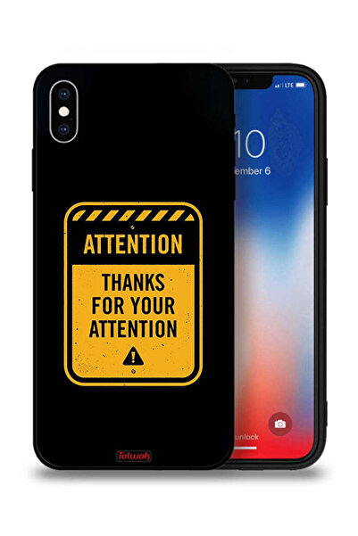 Tolwak جراب حماية لجهاز Apple iPhone XS شكرًا على الاهتمام