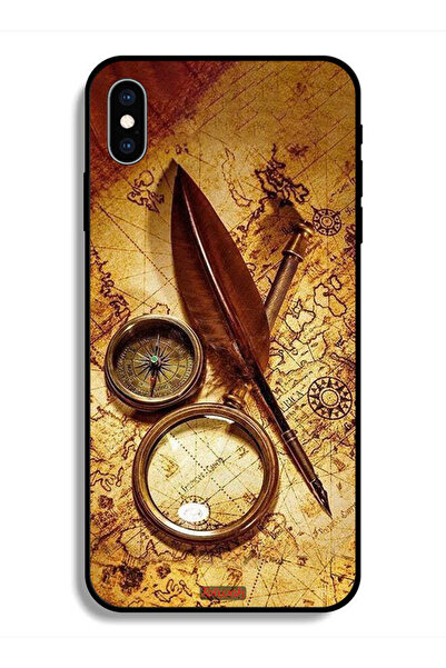 Tolwak جراب حماية لجهاز Apple iPhone X بتصميم بوصلة عتيقة