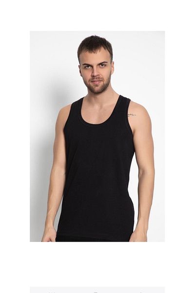 pamuklu Men's tank top, black L