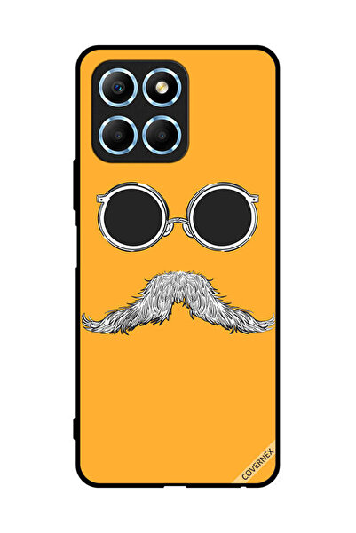 Covernex غطاء حماية لهاتف Honor X8 5G مع نظارات وفن الشارب