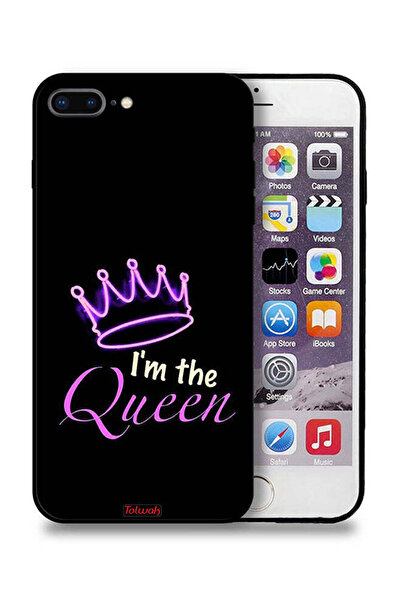 Tolwak جراب حماية لجهاز Apple iPhone 8 Plus أنا الملكة