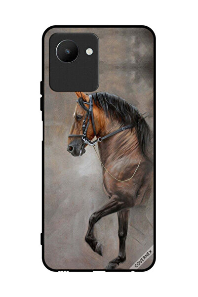 Covernex غطاء حماية لهاتف Realme C30s صورة حصان عتيقة