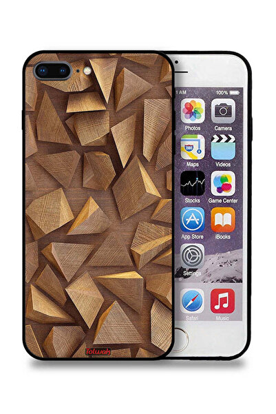 Tolwak غطاء حماية لجهاز Apple iPhone 7 Plus مصنوع من الخشب بتصميم فني