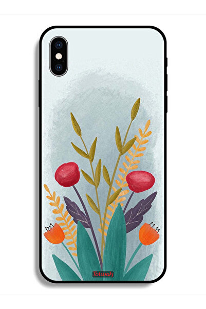 Tolwak جراب حماية لهاتف Apple iPhone X - رسم نباتي