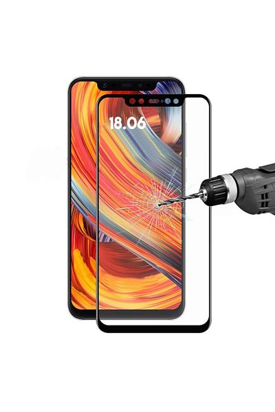 CepteToptan واقي شاشة زجاجي كامل مضاد للكسر لهاتف Xiaomi Mi 8 - (1903) - MKİ2444-1024
