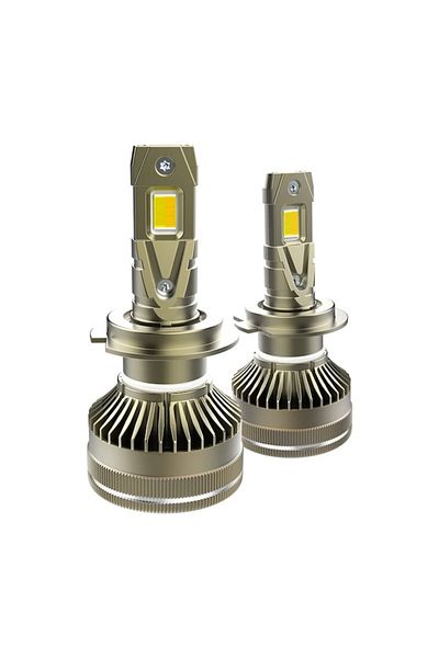 Xentech Light Set of 2 Xentech Light H7 K13 LED Headlight Bulbs – 130W, 13,000LM, Control via App dual color