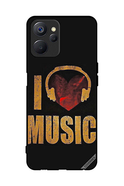 Covernex غطاء حماية لهاتف Realme 9i 5G Vintage I Love Music